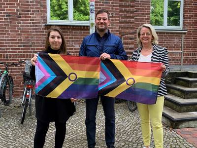 Hissen der Regenbogenflagge anlässlich des 12. Deutschen Diversity-Tages am 28.05.2024