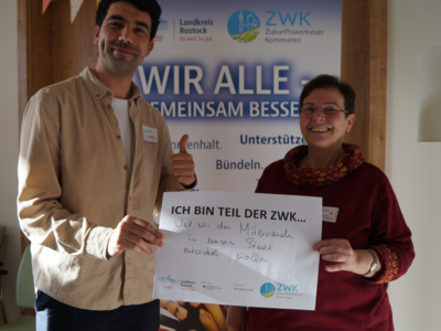 ZWK Fotoaktion - Najeeb Kakar und Monika Finck - Verein Gemeinschaft Leben in Bützow